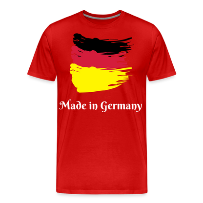 Männer Premium T-Shirt - Made in Germany Spruch Design - Rot