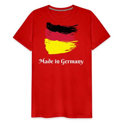 Männer Premium T-Shirt - Made in Germany Spruch Design - Rot