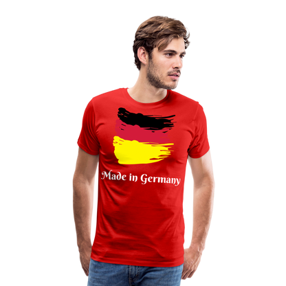 Männer Premium T-Shirt - Made in Germany Spruch Design - Rot