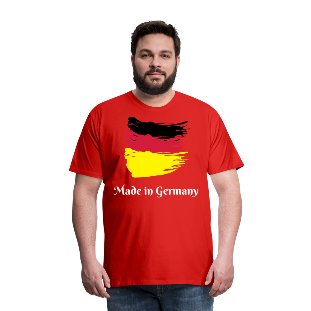 Männer Premium T-Shirt - Made in Germany Spruch Design - Rot