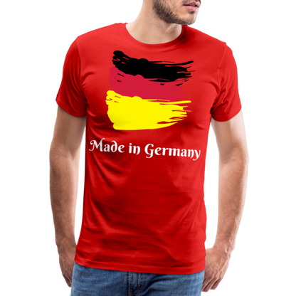 Männer Premium T-Shirt - Made in Germany Spruch Design - Rot