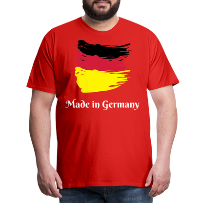 Männer Premium T-Shirt - Made in Germany Spruch Design - Rot
