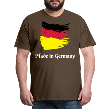 Männer Premium T-Shirt - Made in Germany Spruch Design - Edelbraun