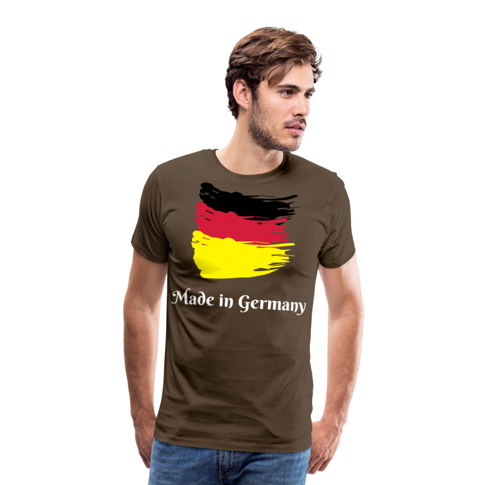 Männer Premium T-Shirt - Made in Germany Spruch Design - Edelbraun