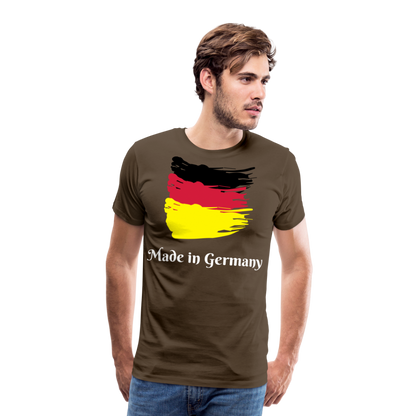 Männer Premium T-Shirt - Made in Germany Spruch Design - Edelbraun
