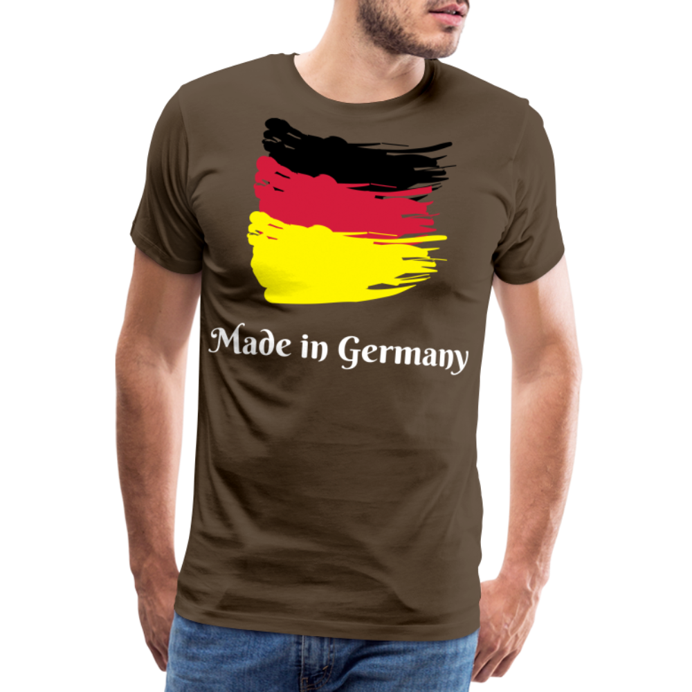 Männer Premium T-Shirt - Made in Germany Spruch Design - Edelbraun