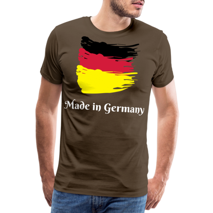 Männer Premium T-Shirt - Made in Germany Spruch Design - Edelbraun