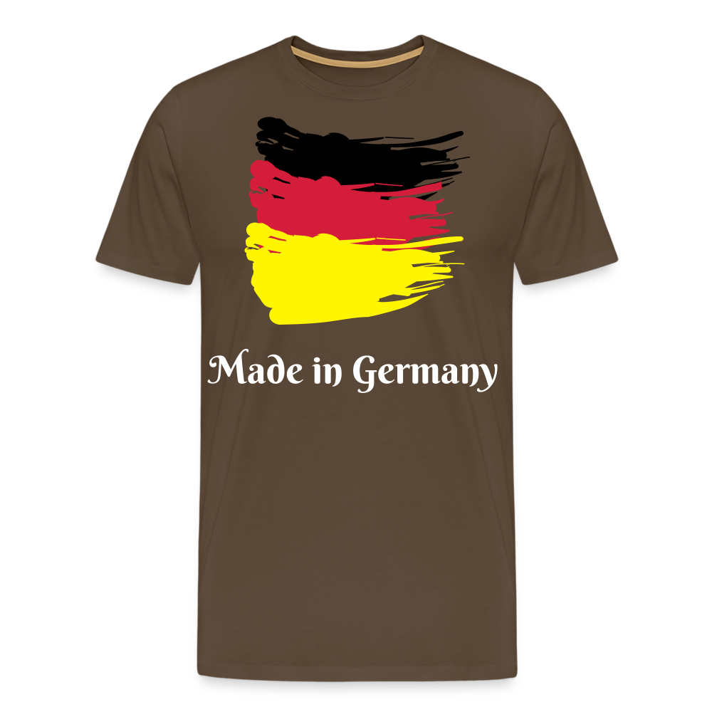 Männer Premium T-Shirt - Made in Germany Spruch Design - Edelbraun