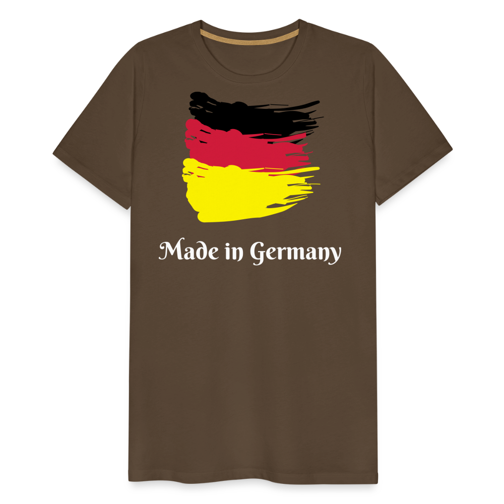 Männer Premium T-Shirt - Made in Germany Spruch Design - Edelbraun