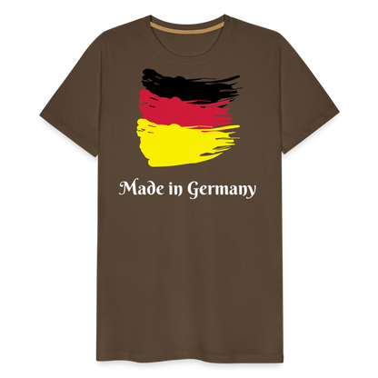 Männer Premium T-Shirt - Made in Germany Spruch Design - Edelbraun