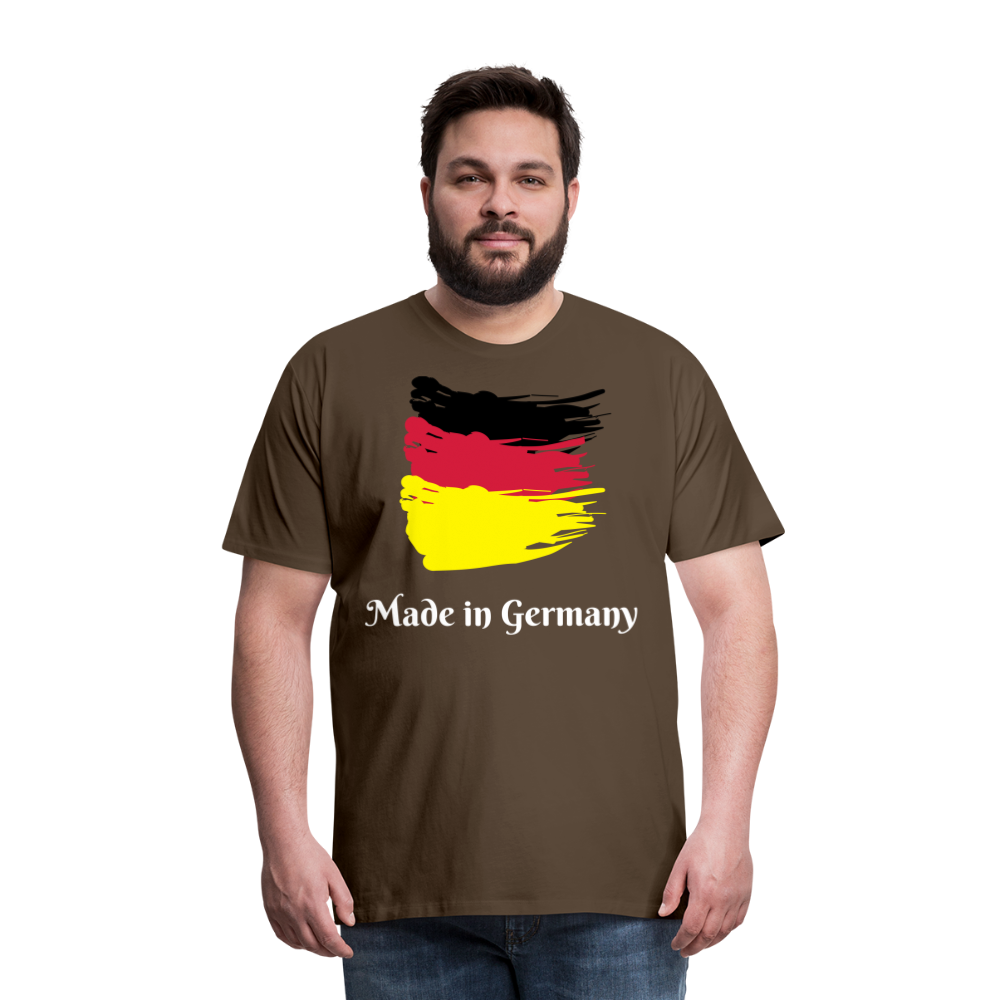 Männer Premium T-Shirt - Made in Germany Spruch Design - Edelbraun