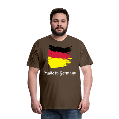 Männer Premium T-Shirt - Made in Germany Spruch Design - Edelbraun