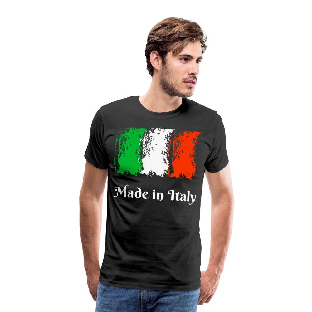 Männer Premium T-Shirt - Made in Italy - Schwarz