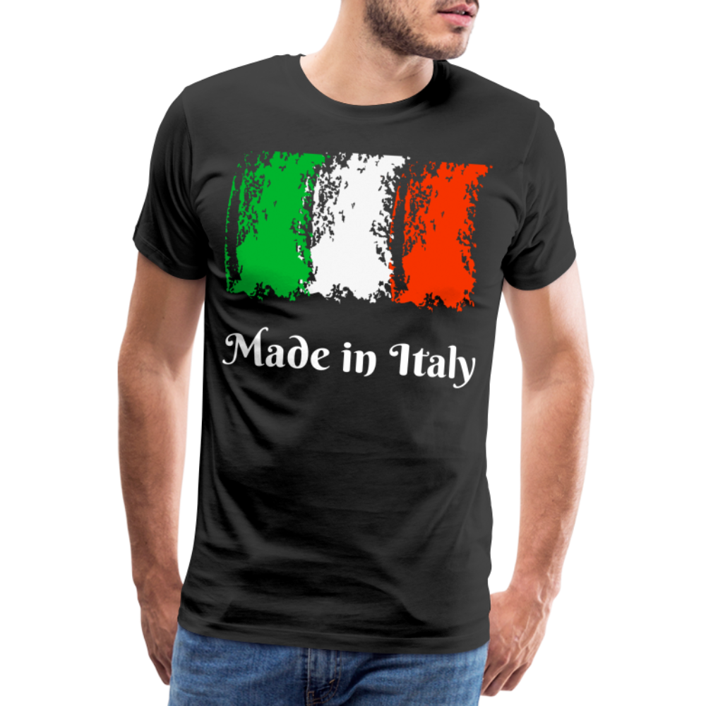 Männer Premium T-Shirt - Made in Italy - Schwarz