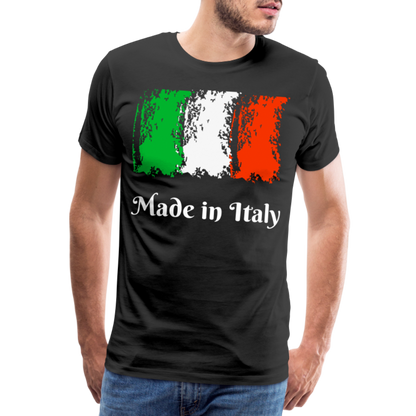 Männer Premium T-Shirt - Made in Italy - Schwarz