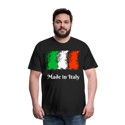 Männer Premium T-Shirt - Made in Italy - Schwarz