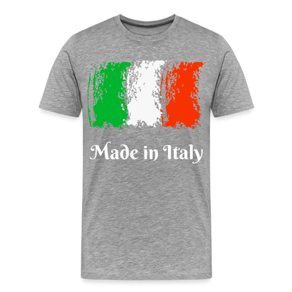 Männer Premium T-Shirt - Made in Italy - Grau meliert