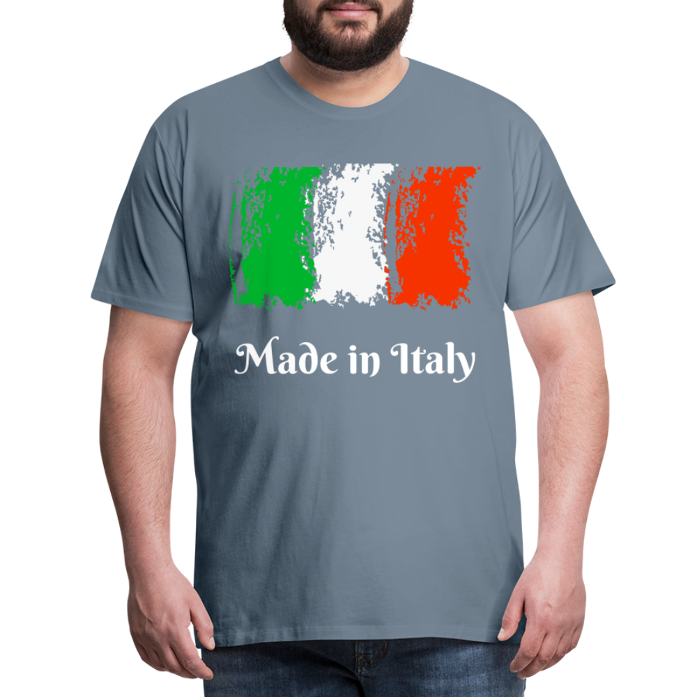 Männer Premium T-Shirt - Made in Italy - Blaugrau