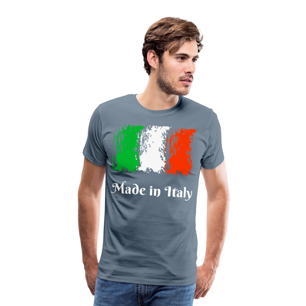 Männer Premium T-Shirt - Made in Italy - Blaugrau