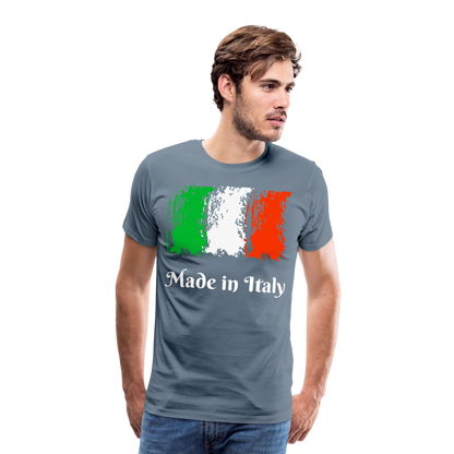 Männer Premium T-Shirt - Made in Italy - Blaugrau