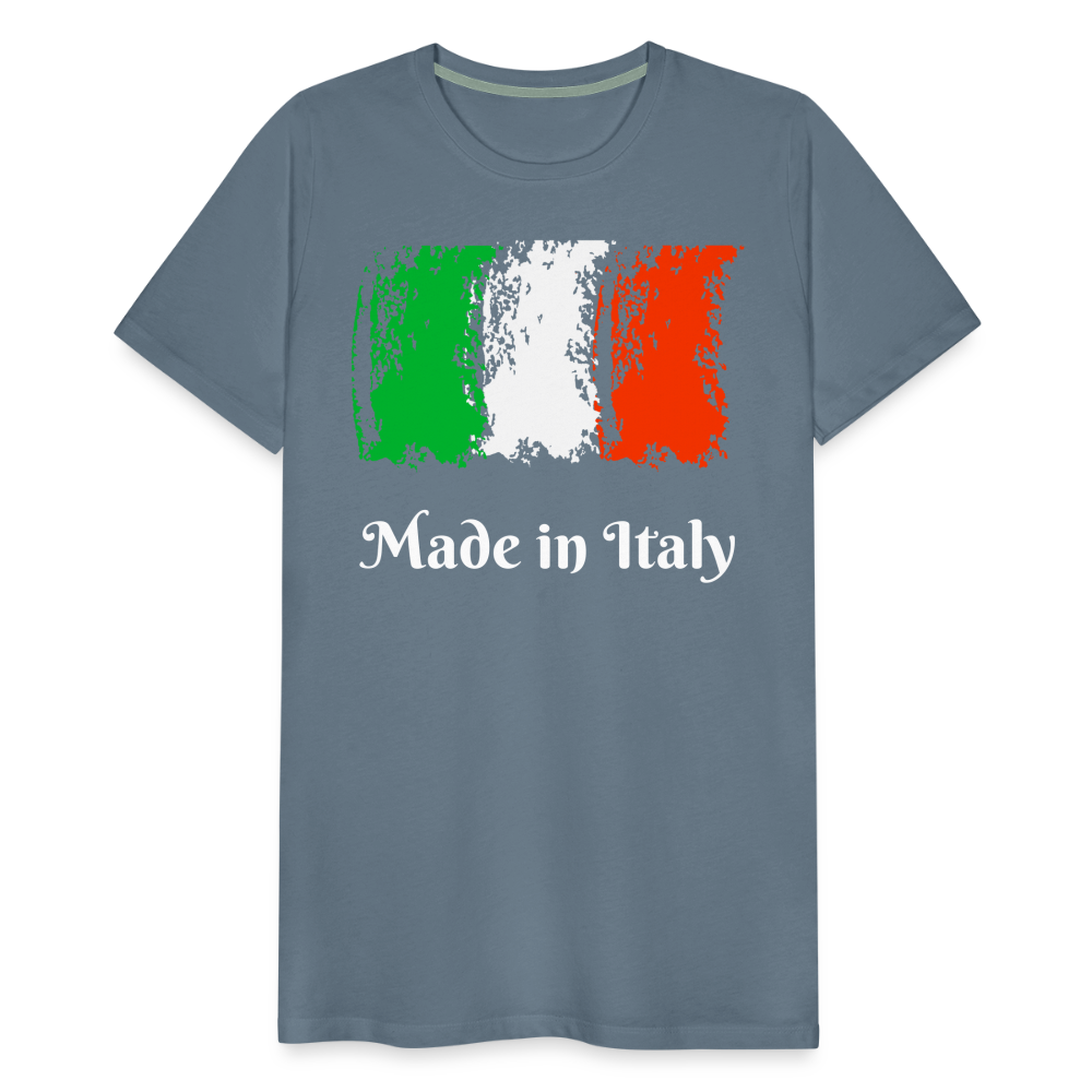 Männer Premium T-Shirt - Made in Italy - Blaugrau