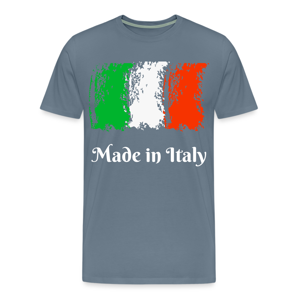 Männer Premium T-Shirt - Made in Italy - Blaugrau