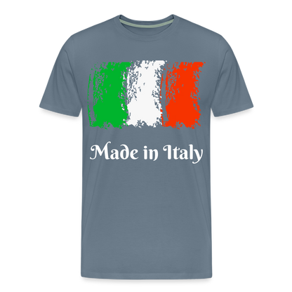 Männer Premium T-Shirt - Made in Italy - Blaugrau