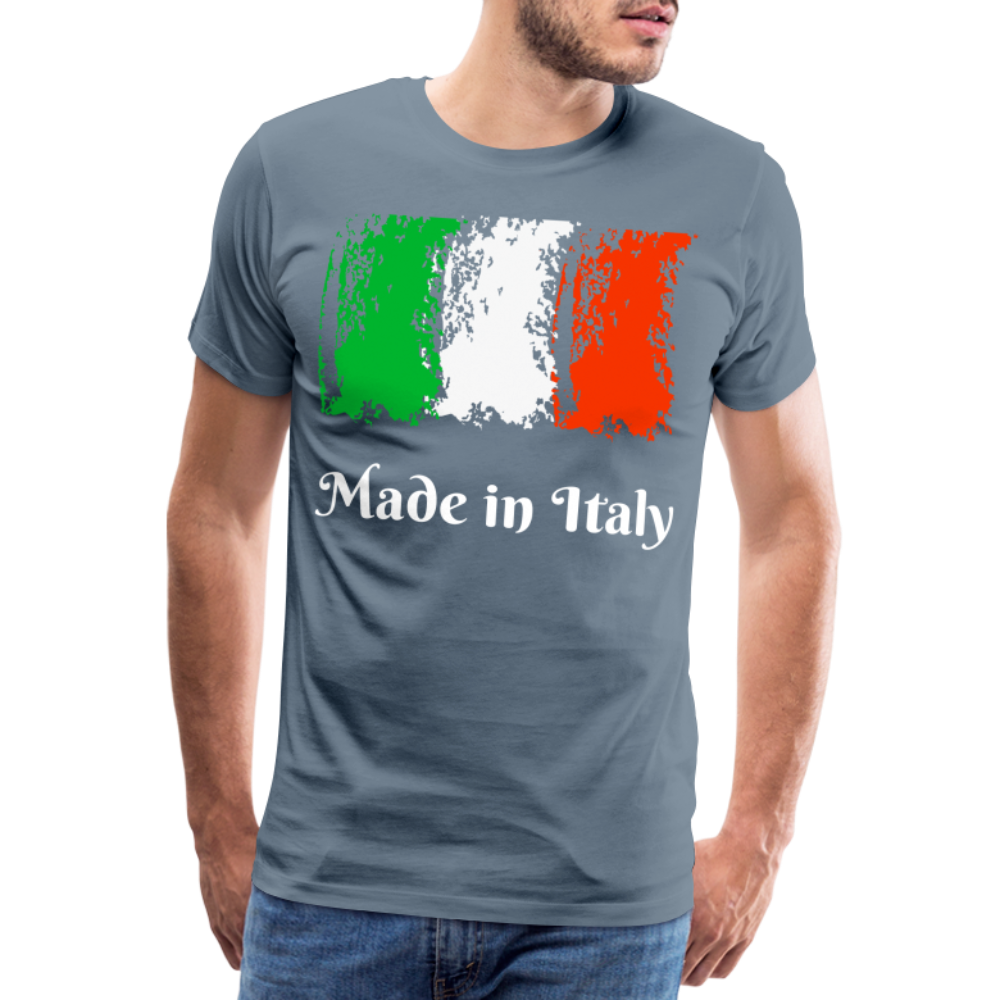 Männer Premium T-Shirt - Made in Italy - Blaugrau