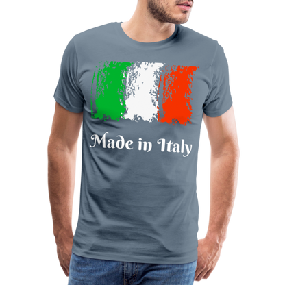 Männer Premium T-Shirt - Made in Italy - Blaugrau