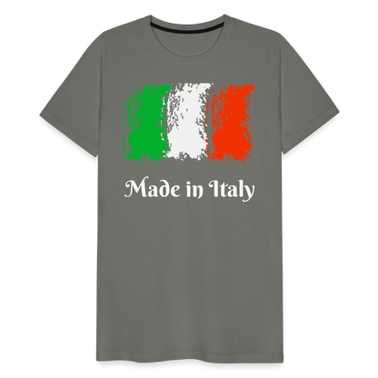 Männer Premium T-Shirt - Made in Italy - Asphalt