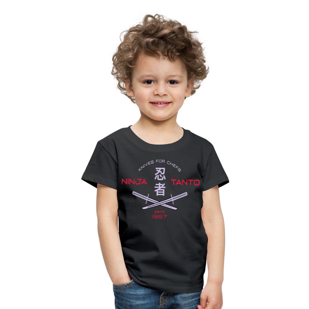 Kinder Premium T-Shirt - Ninja Tanto - Schwarz