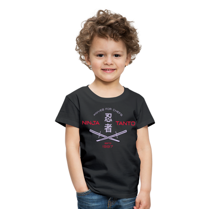 Kinder Premium T-Shirt - Ninja Tanto - Schwarz