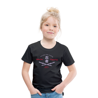 Kinder Premium T-Shirt - Ninja Tanto - Schwarz