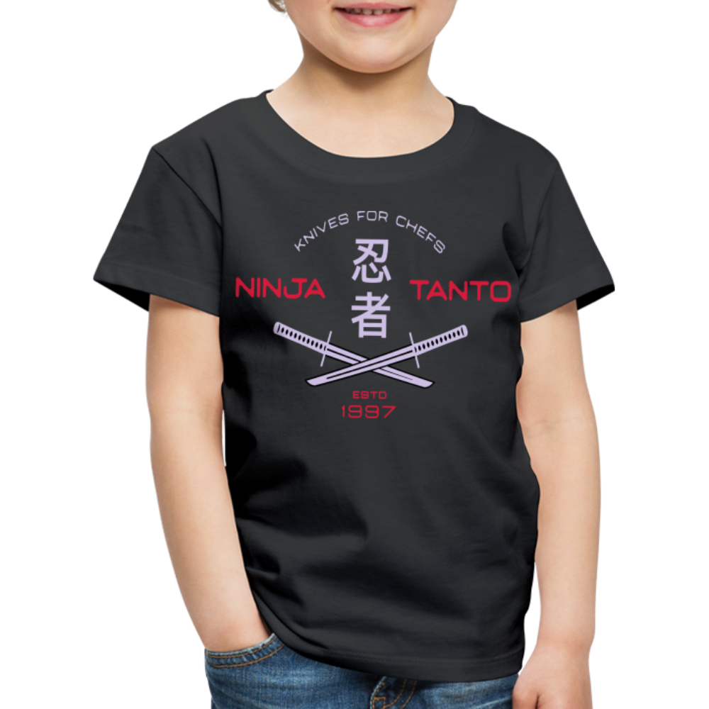 Kinder Premium T-Shirt - Ninja Tanto - Schwarz