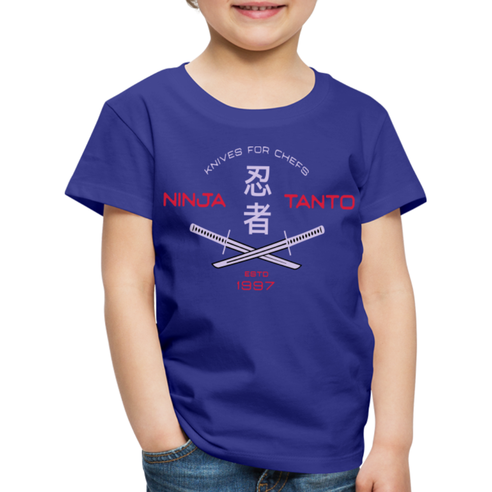 Kinder Premium T-Shirt - Ninja Tanto - Königsblau