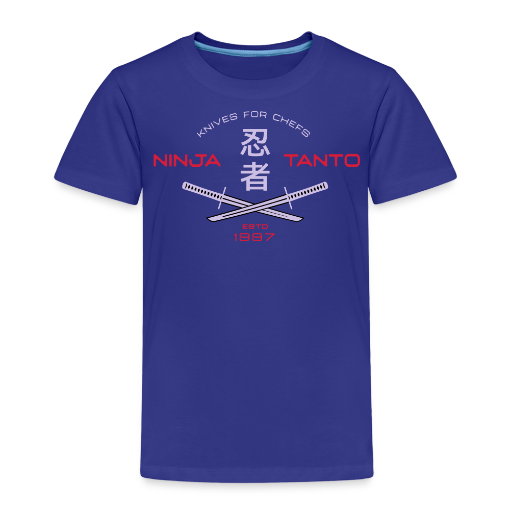 Kinder Premium T-Shirt - Ninja Tanto - Königsblau