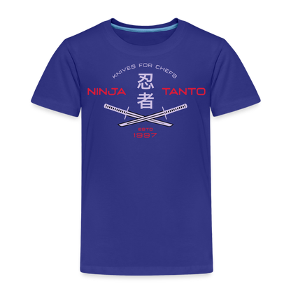 Kinder Premium T-Shirt - Ninja Tanto - Königsblau