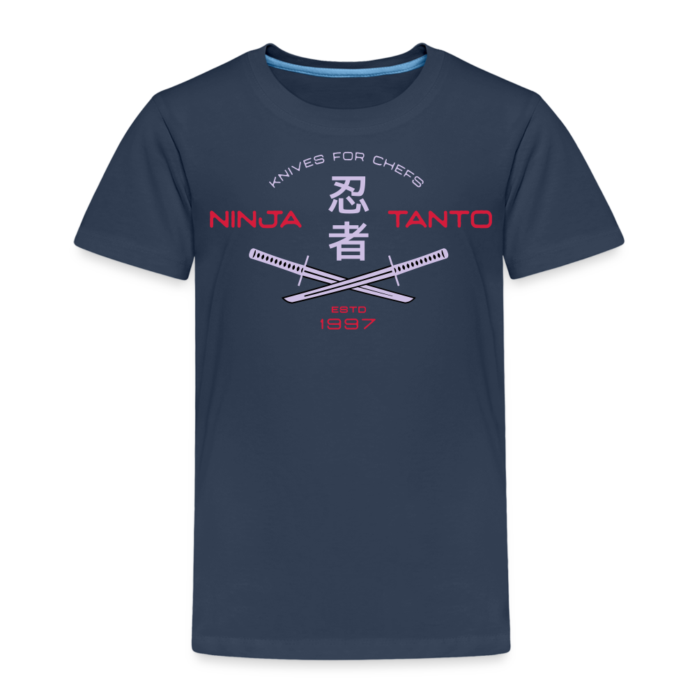 Kinder Premium T-Shirt - Ninja Tanto - Navy