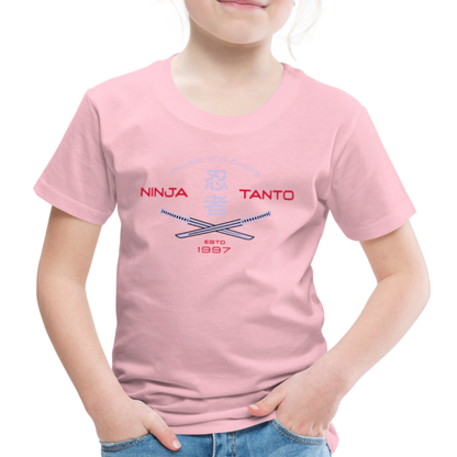 Kinder Premium T-Shirt - Ninja Tanto - Hellrosa