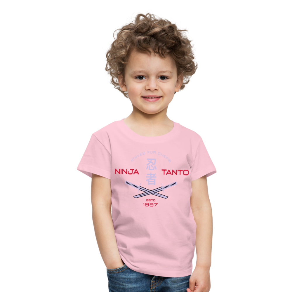 Kinder Premium T-Shirt - Ninja Tanto - Hellrosa