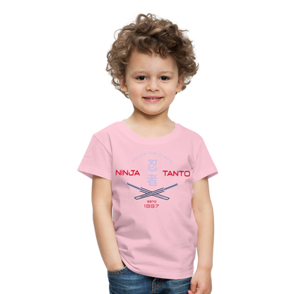 Kinder Premium T-Shirt - Ninja Tanto - Hellrosa