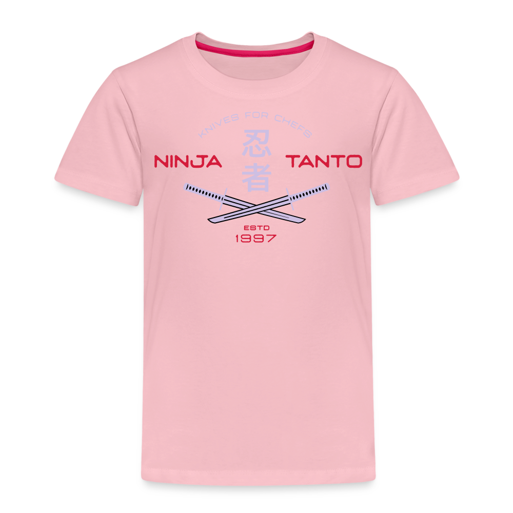 Kinder Premium T-Shirt - Ninja Tanto - Hellrosa