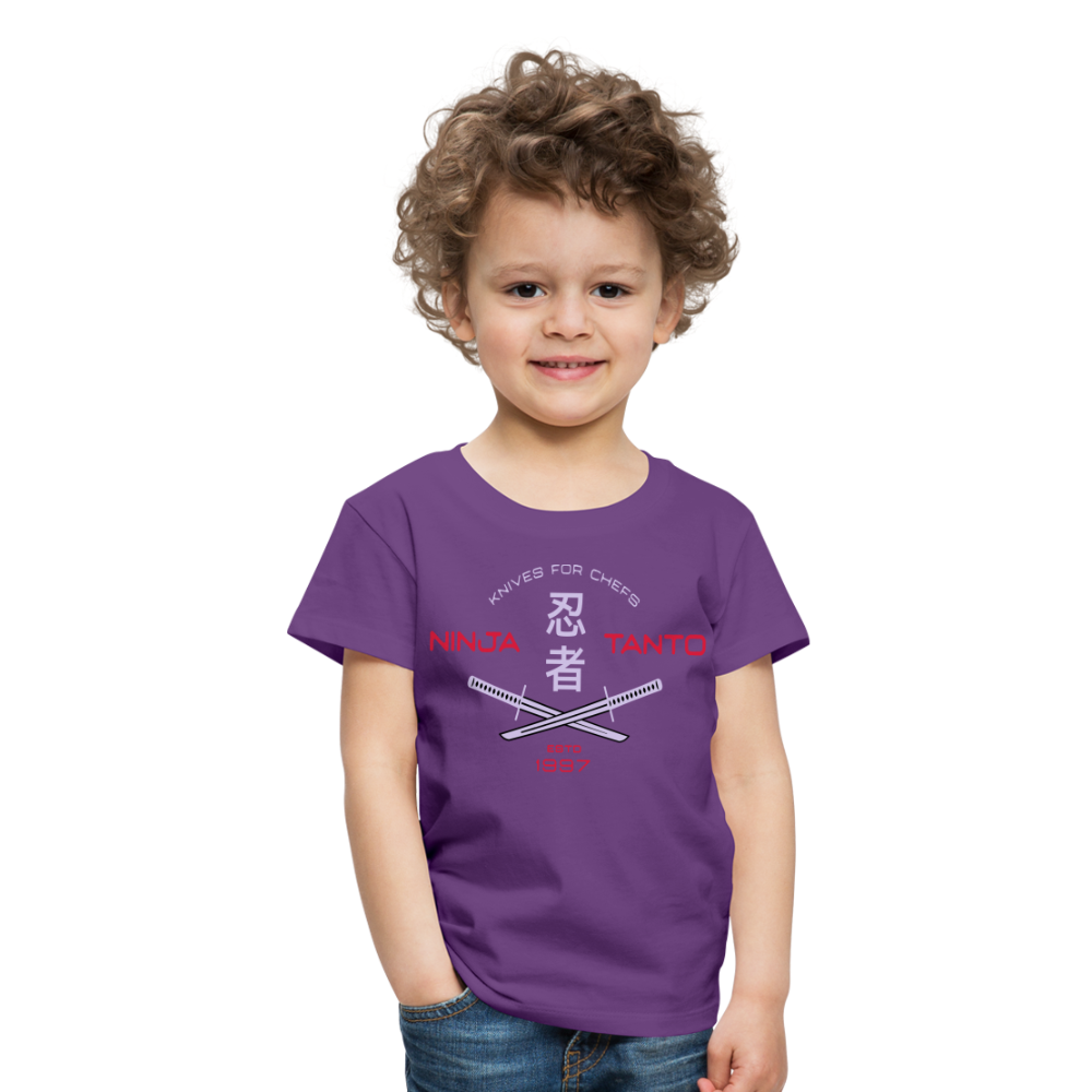 Kinder Premium T-Shirt - Ninja Tanto - Lila