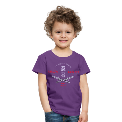 Kinder Premium T-Shirt - Ninja Tanto - Lila