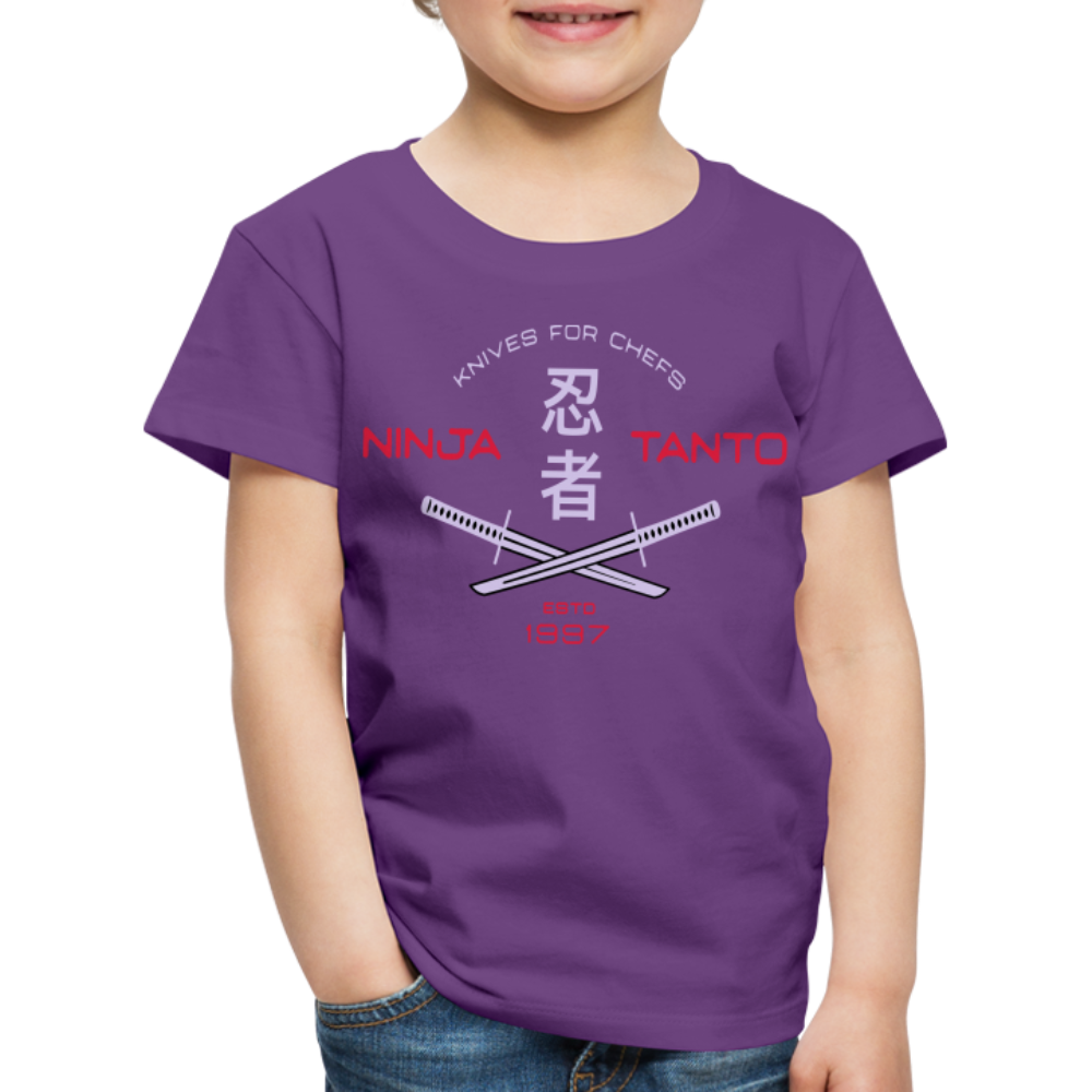 Kinder Premium T-Shirt - Ninja Tanto - Lila