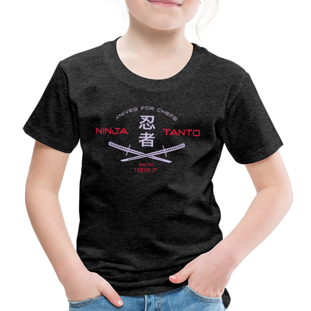 Kinder Premium T-Shirt - Ninja Tanto - Anthrazit