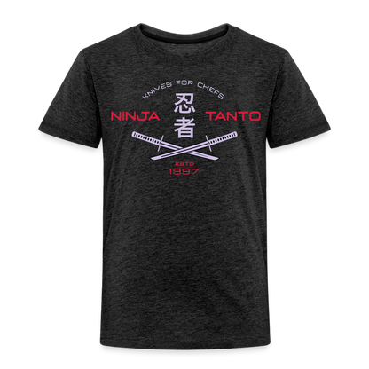 Kinder Premium T-Shirt - Ninja Tanto - Anthrazit