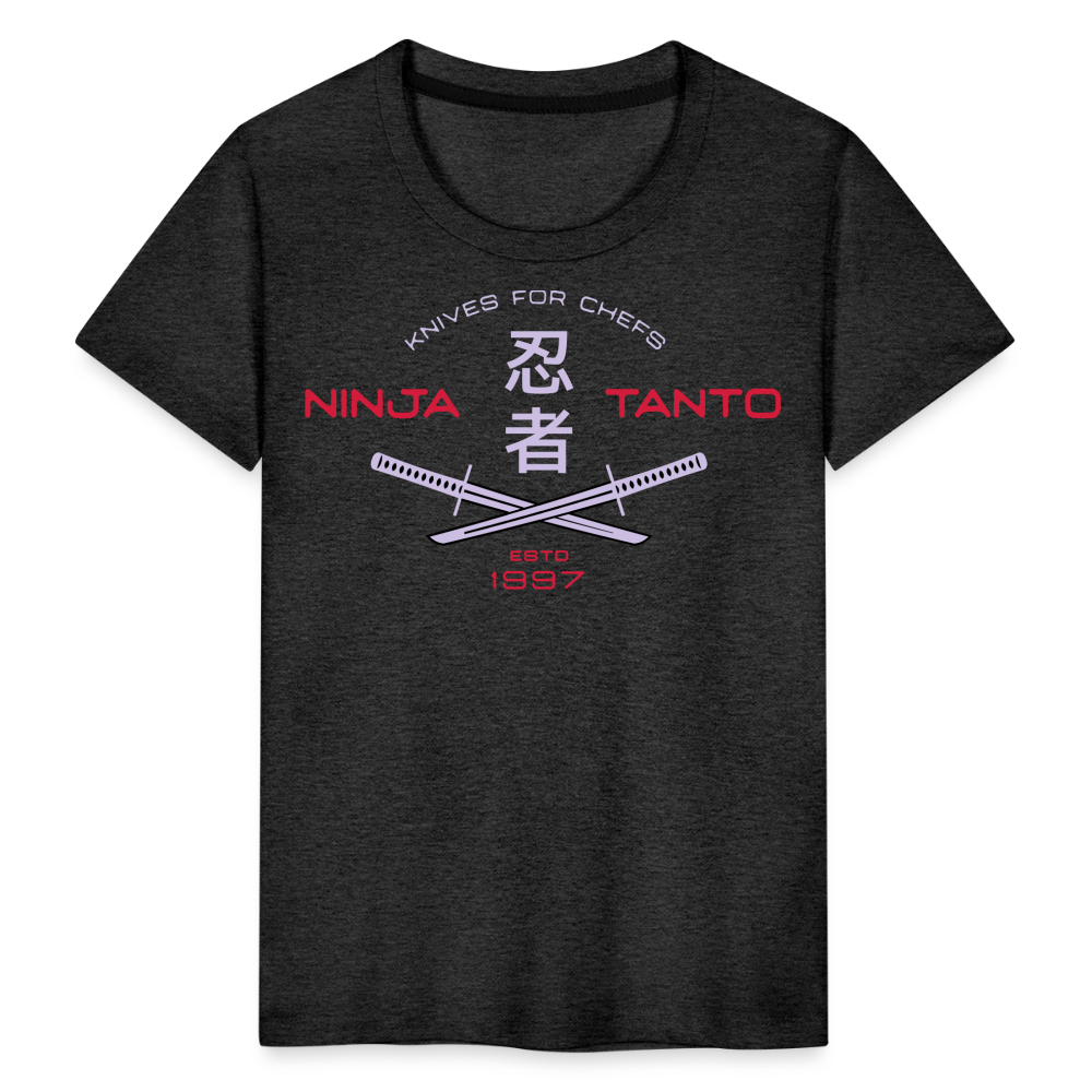 Kinder Premium T-Shirt - Ninja Tanto - Anthrazit