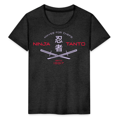 Kinder Premium T-Shirt - Ninja Tanto - Anthrazit