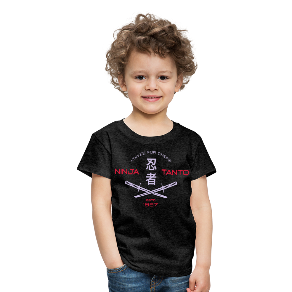 Kinder Premium T-Shirt - Ninja Tanto - Anthrazit